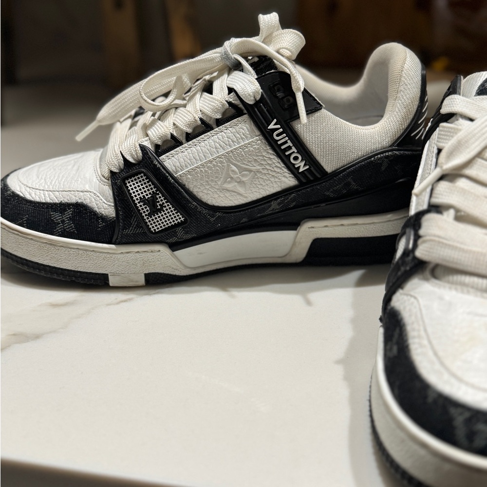 Louis Vuitton denim trainers